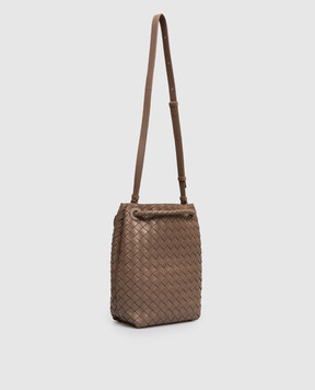 Bottega Veneta Коричнева шкіряна сумка Andiamo 855759VCPP1