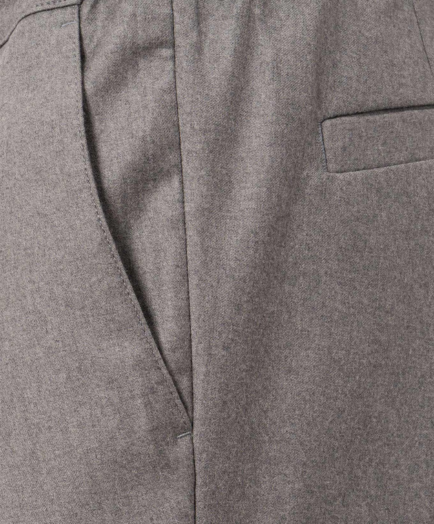 Cashmere&Whiskey Серые брюки из шерсти и кашемира 02556R0776 изображение 5
