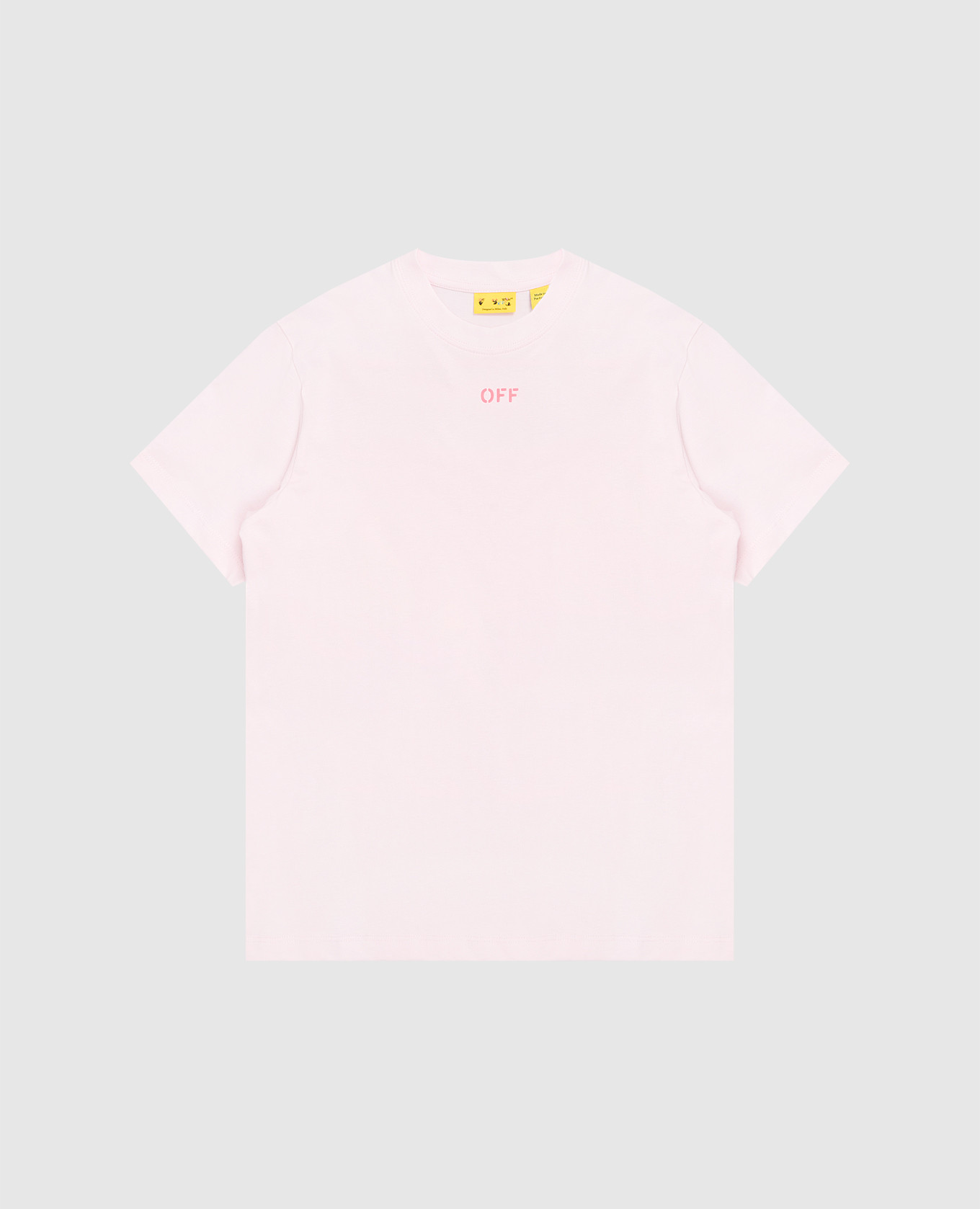 Детская розовая футболка с принтом логотипа