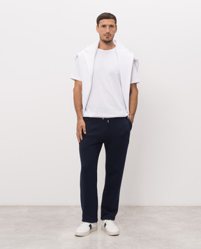 JW Anderson джоггеры синего цвета JR0057PG1901