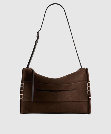 Коричнева замшева сумка Loafer