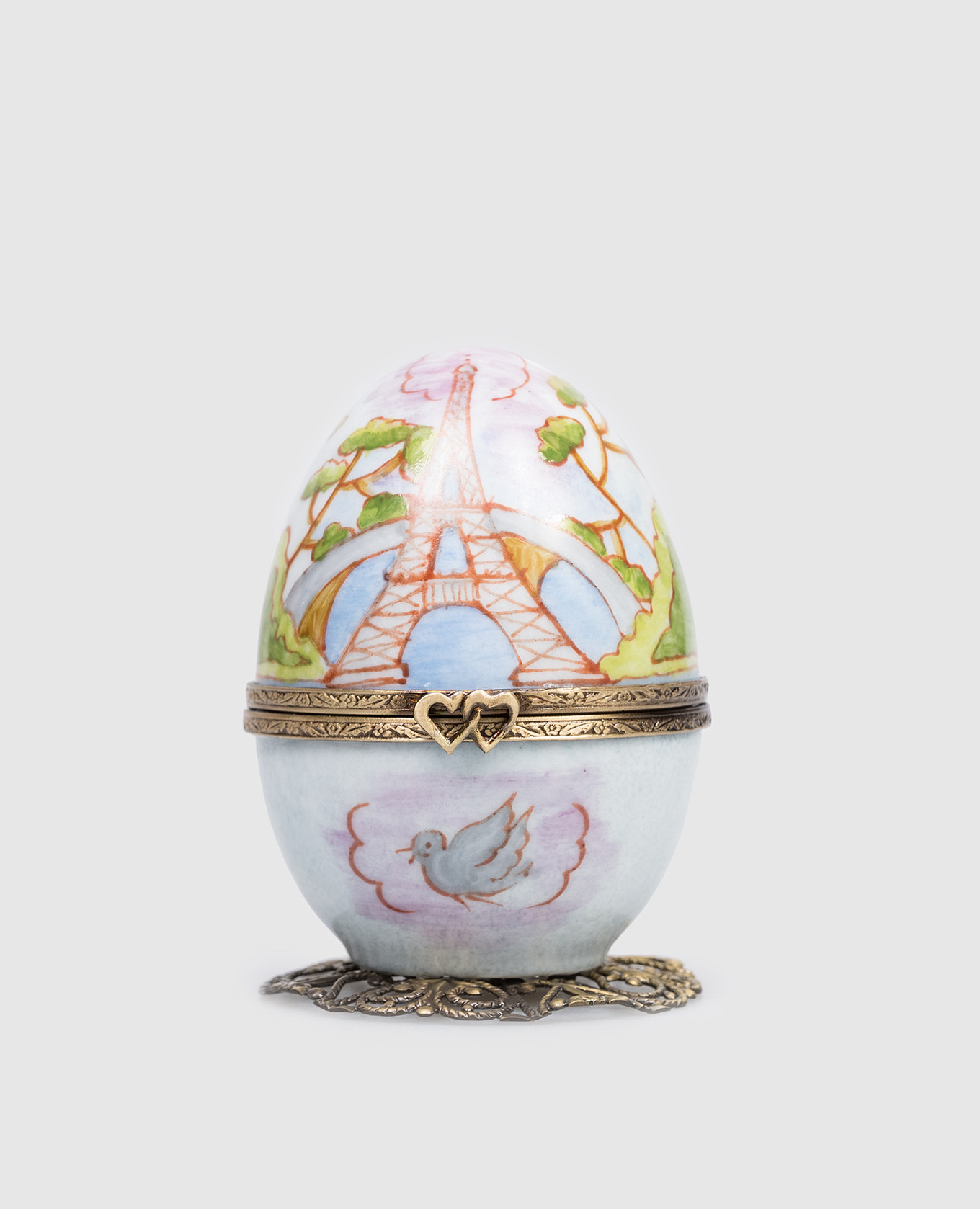 

Голубое музыкальное фарфоровое яйцо Эйфелева башня, Голубой, Сувениры