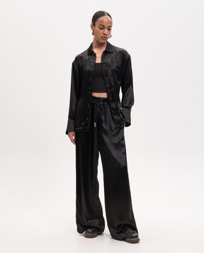 Ann Demeulemeester Чорна блуза Coby Relaxed Lounge B0014007FA734