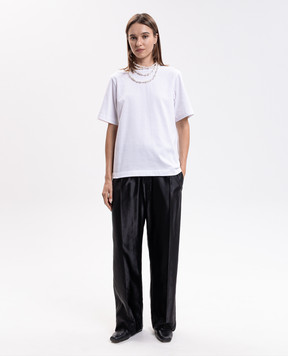 Carven Белая футболка с ожерельем 6262K21217