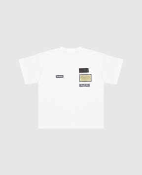 Maison Margiela MM6 Дитяча біла футболка з принтом M61155MM04I
