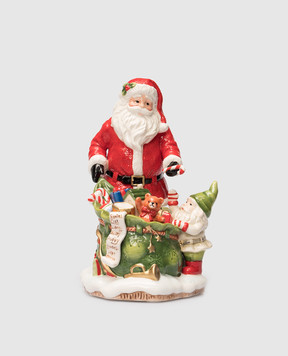 Fitz&Floyd Музична статуетка Санта-Клауса з ельфом 25015