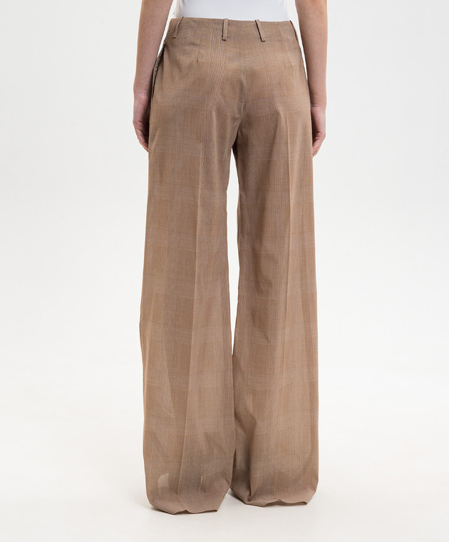 Ermanno Scervino Коричневі штани в клітинку D486P716WJV зображення 4