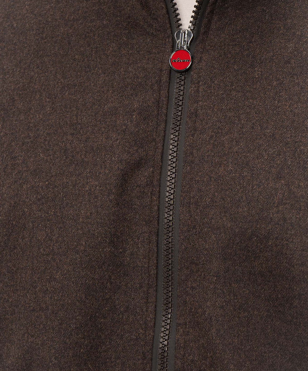 Kiton Коричнева спортивна куртка з вовни UMC032K0141I зображення 5