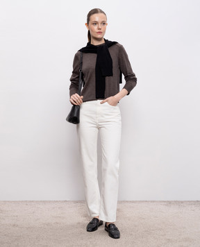 Loulou de Saison Коричневый джемпер DITTO из кашемира DITTO