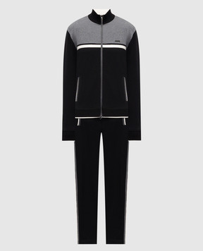 Stefano Ricci Чорний спортивний костюм з лампасами K101046R31T25350P3D