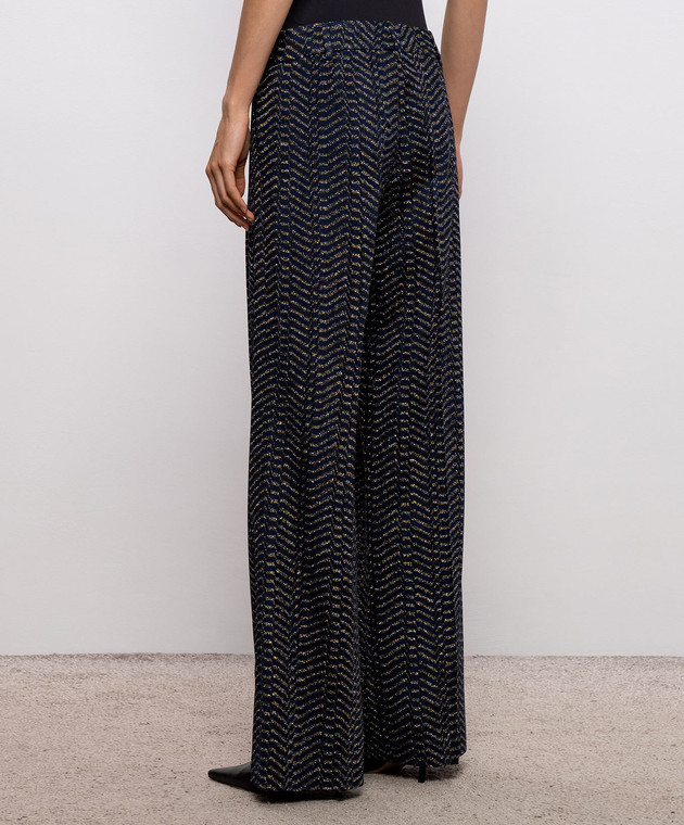 Missoni Синие брюки с люрексом DS26WI08BR015R изображение 4