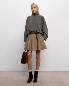 Brunello Cucinelli Зелений светр з кашеміру M12747004