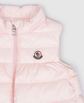 Moncler ENFANT Детский розовый пуховый жилет Hiva L19511A00019597YF