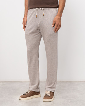 Pini Parma Бежевые меланжевые штаны JOGGLIJERTAU