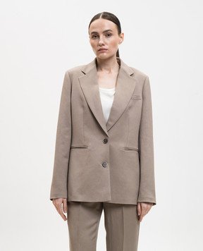 Peserico Бежевий жакет з льоном A0120206668