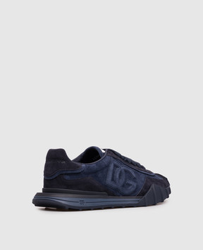 Dolce&Gabbana Сині замшеві кросівки Dg Athletic CS2384A0836
