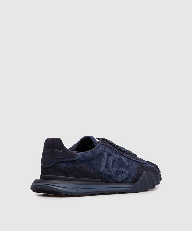 Dolce&Gabbana Синие замшевые кроссовки Dg Athletic CS2384A0836 изображение 3