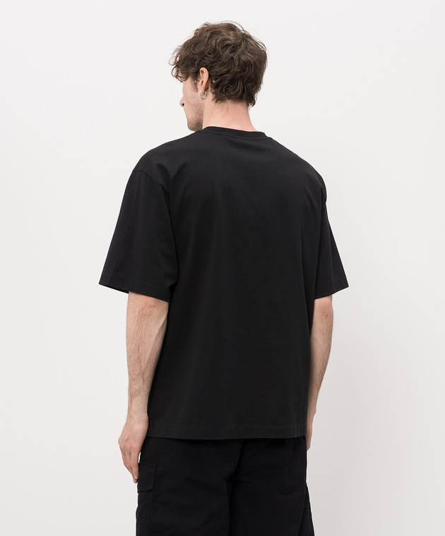 Off-White Чорна футболка Big Frame World 44MAA120Z26J002 зображення 4