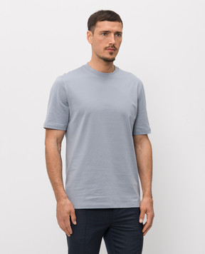 Brunello Cucinelli Футболка блакитного кольору M0B131308