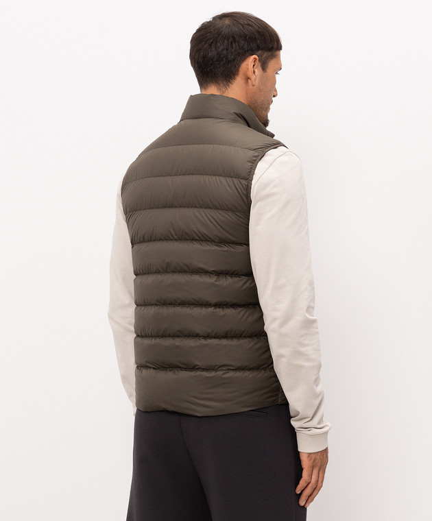 Moncler Зеленый пуховой жилет Treompan L20911A00119549SK изображение 4