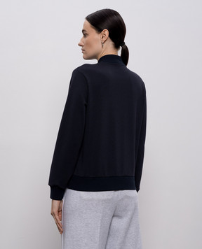 Peserico Синяя спортивная куртка с цепочкой мониль A12572J06906A