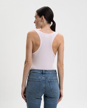 Vetements Розовый боди с логотипом WE76BD533P