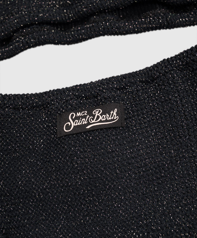 MC2 SAINT BARTH Детский черный купальник Baker с люрексом BAK000200032L изображение 3