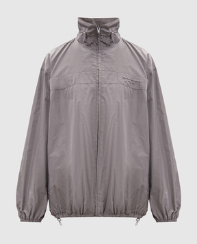 Alexander Wang Сіра вітровка з вишивкою логотипа 1WC3262771
