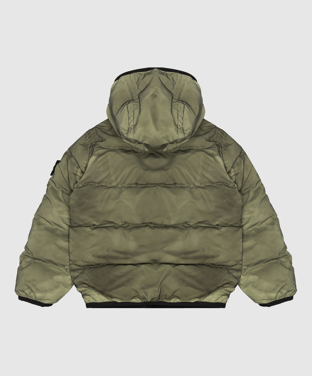 Stone Island Детская пуховая куртка цвета хаки с винтажным эффектом L2S164100011S047114 изображение 2