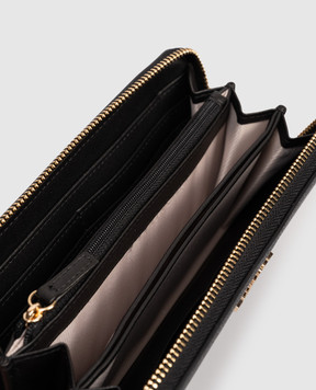 Twinset Чорний гаманець з металевим логотипом 999TH7014