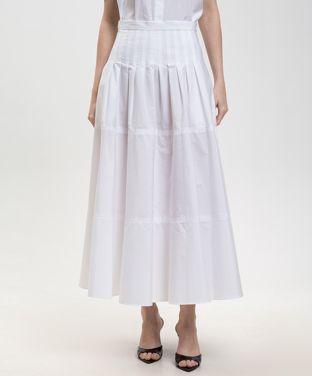 Max Mara Белая юбка TOPERA MSTOPERA изображение 3