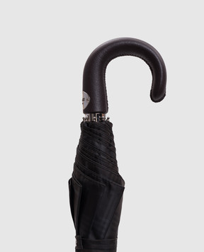 Pasotti Коричневый сложный зонтик в клеточку OMITUO64SRASO643415