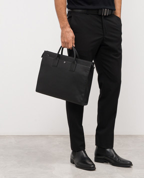 Gianni Chiarini Чорний шкіряний портфель FLORENCE BSUB18193GRNCRV