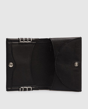 JW Anderson Черная кожаная визитница Loafer AC0436LA0224