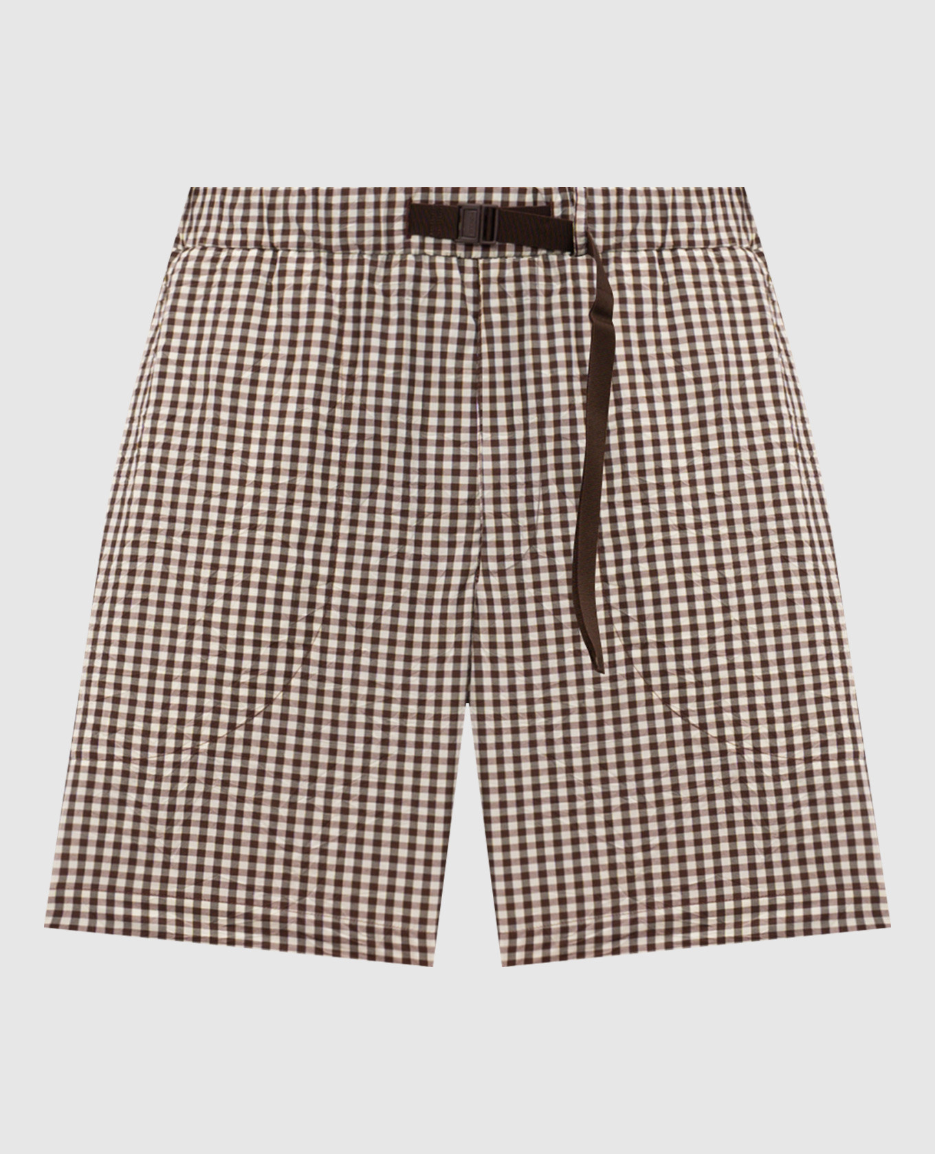 

Коричневые шорты в клетку, Коричневый, Шорты