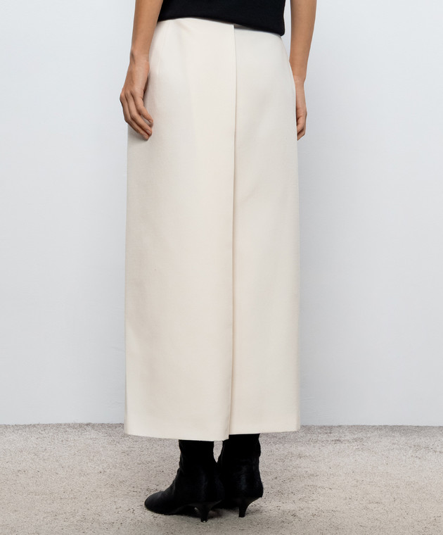 Magda Butrym Юбка цвета айвори из шерсти SKIRT01222926 изображение 4