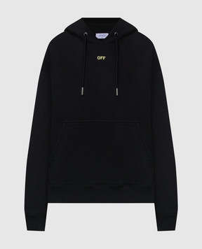 Off-White Чорне худі з принтом Dark Slime 44MBB085S26F003