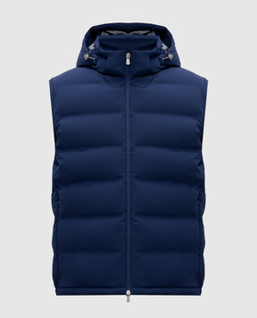 Brunello Cucinelli Синий пуховый жилет MV4061605