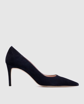 Stuart Weitzman Синие замшевые туфли POWER SK327
