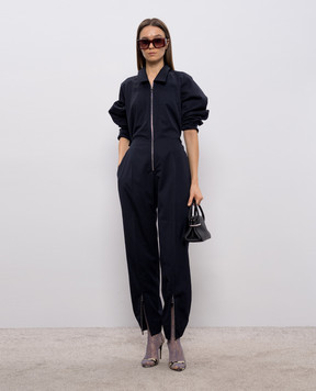 Victoria Beckham Синій комбінезон з вовною 1126WJS007070A