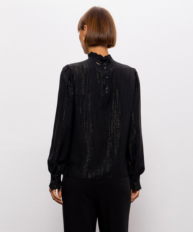 Twinset Чорна блуза з шовком 262TT2210 зображення 4