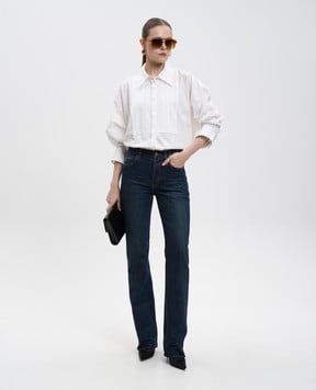 Saint Laurent Синие джинсы NICO с эффектом потертости 782393Y10VG