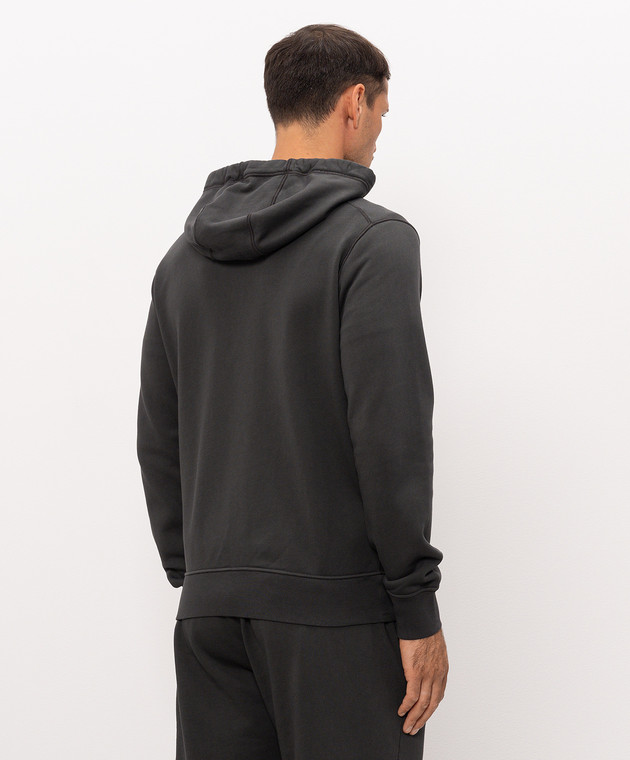 Stone Island Сіра спортивна куртка з патчем логотипа L2S156100061S0051 зображення 4