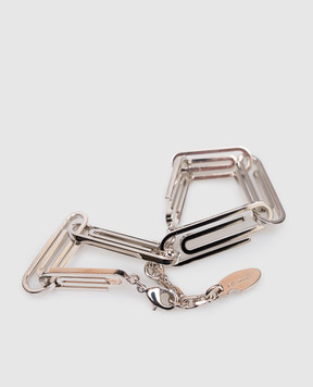 Off-White Сріблястий браслет Paperclip OMOA110S26MET001