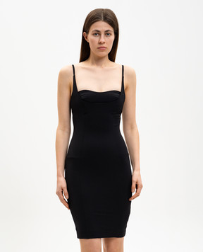 Dondup Чорна сукня міні DA504OS0126DXXX