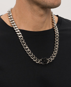 Off-White Серебряная цепь с эмблемой OMOB156C99MET001