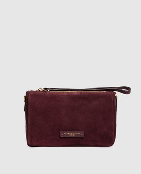 Gianni Chiarini Бордова замшева сумка крос-боді Nora BS10224CMPL