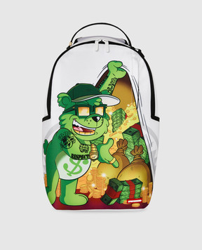 Sprayground Детский белый рюкзак Moneybear Cash Cub 910B7398NSZ