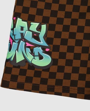 Sprayground Дитячі коричневі шорти Catch Bear SPY1394E