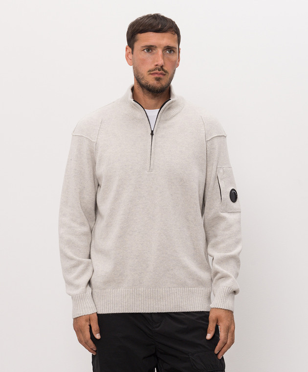 C.P. Company Джемпер серого цвета с шерстью MKN709A110149A изображение 3